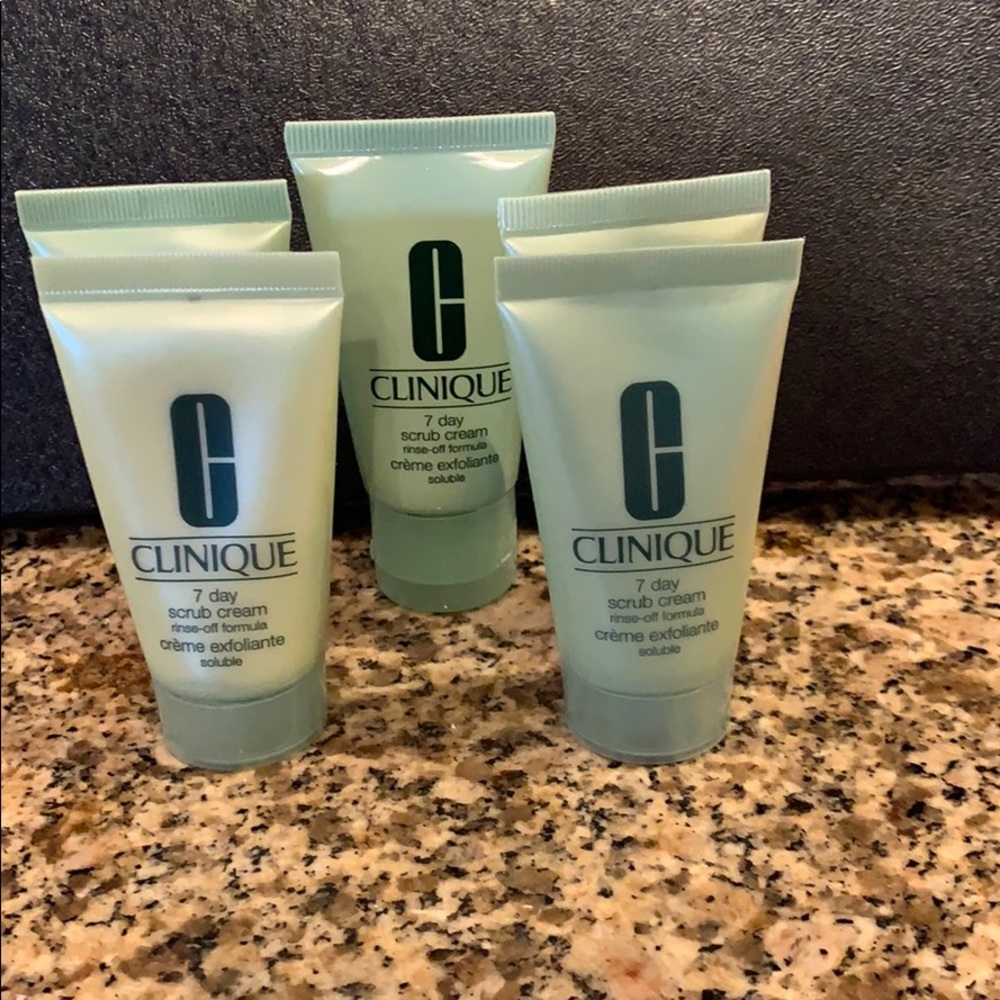 Clinique (5) 1 oz Seven day scrub cream.